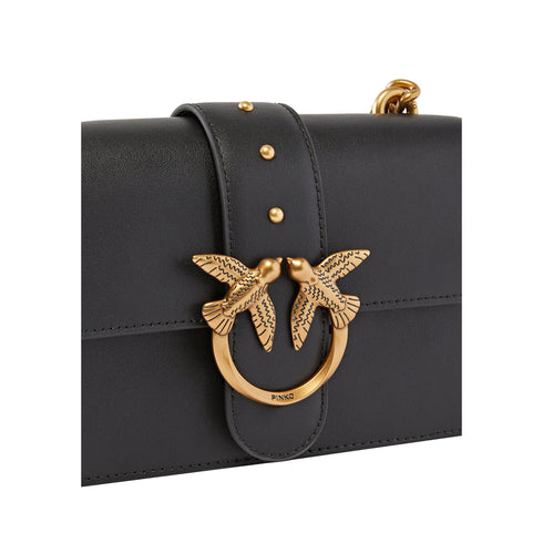Pinko Borsa a spalla Borsa Donna tracolla Love One Mini Nero oro P25 - PINKO 100059A0F1 - Z99Q - UNI - Francavilla Moda